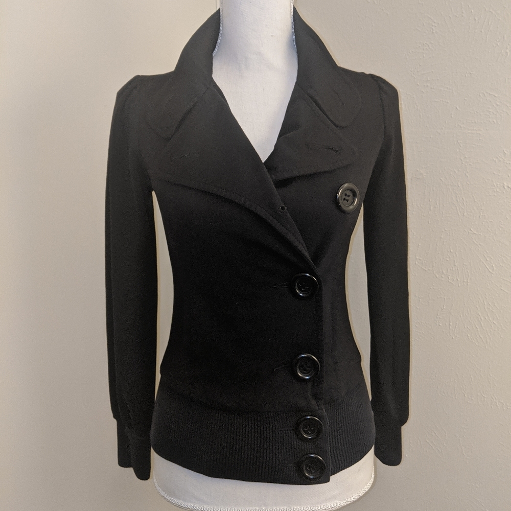 EUC - Halogen Black Funnel Neck Jacket